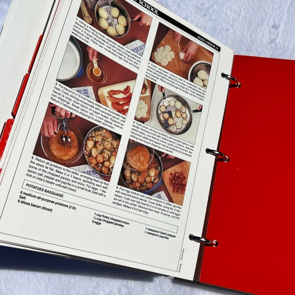 McCall's‎ Cooking School Cookbook Binder Step-by-Step Recipes Vintage